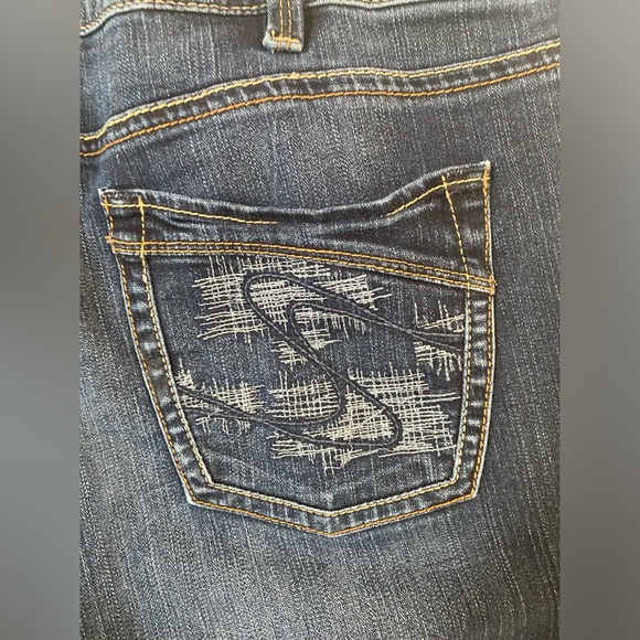 Silver Jeans Aiko Slim Bootcut Men's Stretch Medium wash denim distressed - Picture 9 of 11